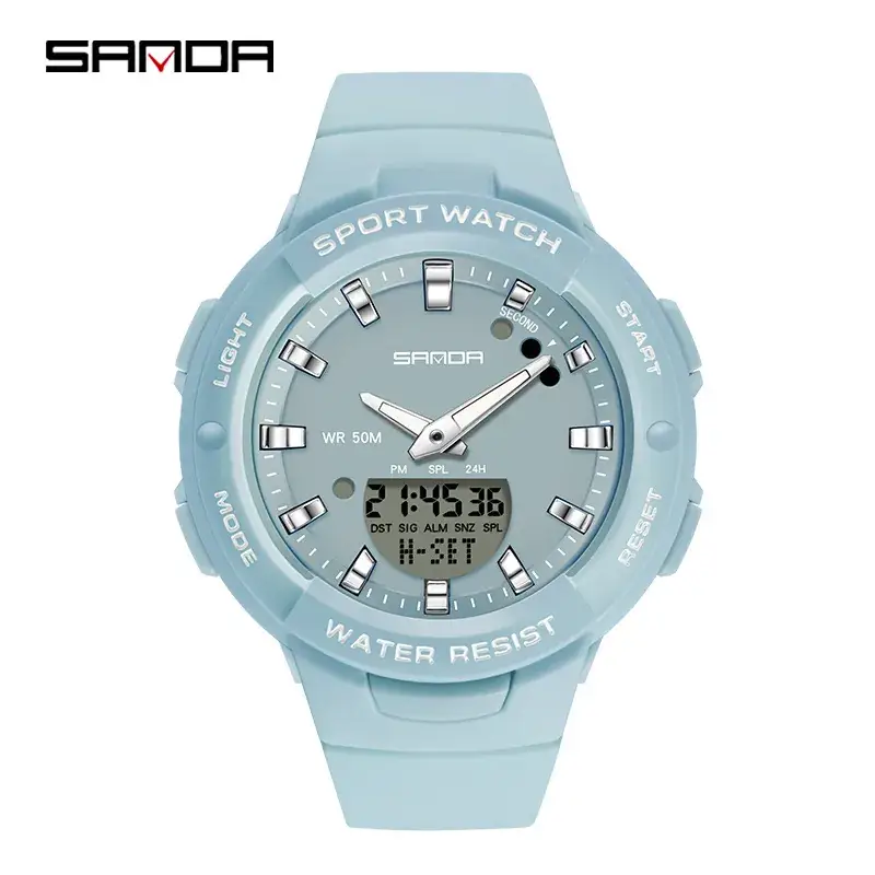 Sanda Green Sport Watch for Kids & Teens - Image 9
