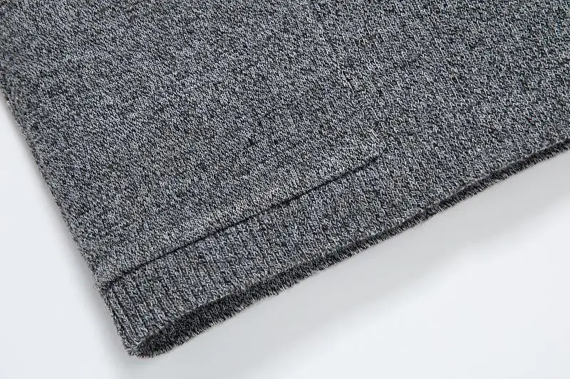Men Black Knitted Cardigan with Long Sleeve — feature 9
