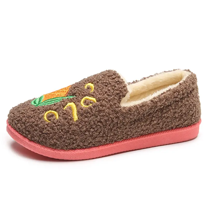 2025 New Winter Home Cotton Slippers Fleece-Lined Thickeneded Casual Cotton Shoes Non-Slip Soft Bottom Mother's Shoes Indoor Cotton Slippers - Image 7