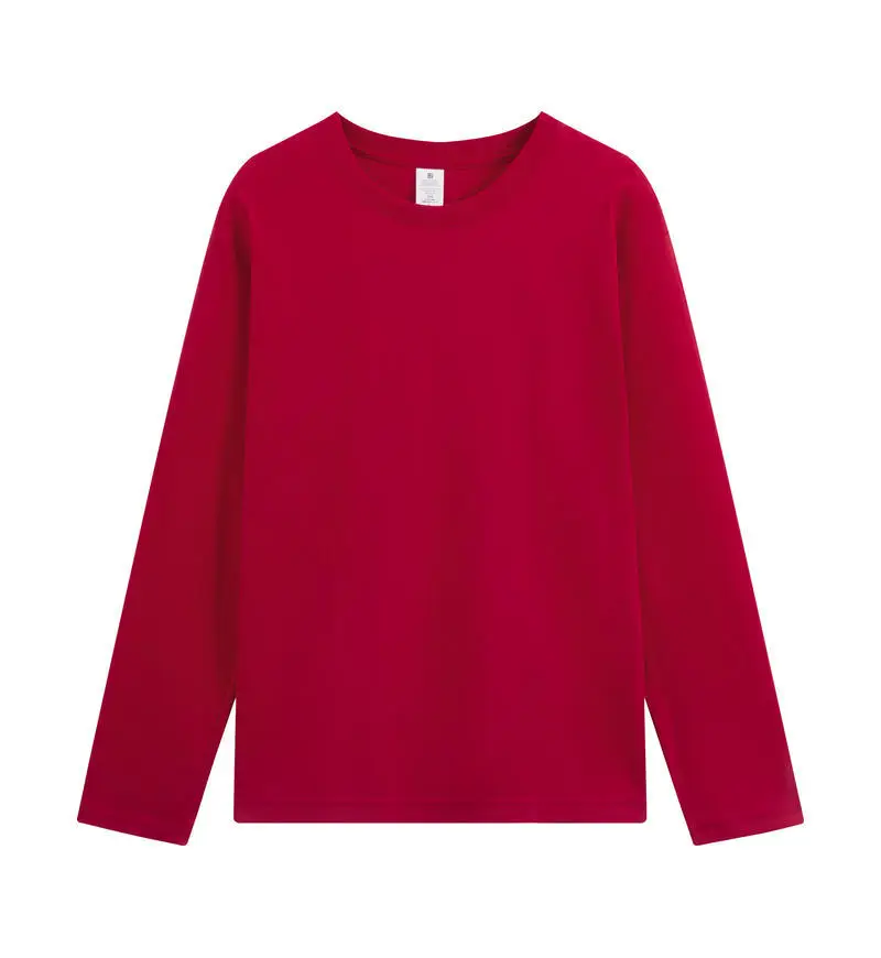 Pink Long Sleeve Cotton T-Shirt 230g - Image 13