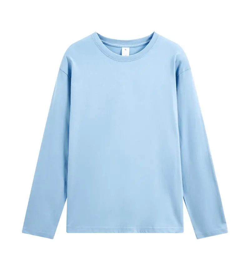 Pink Long Sleeve Cotton T-Shirt 230g - Image 14
