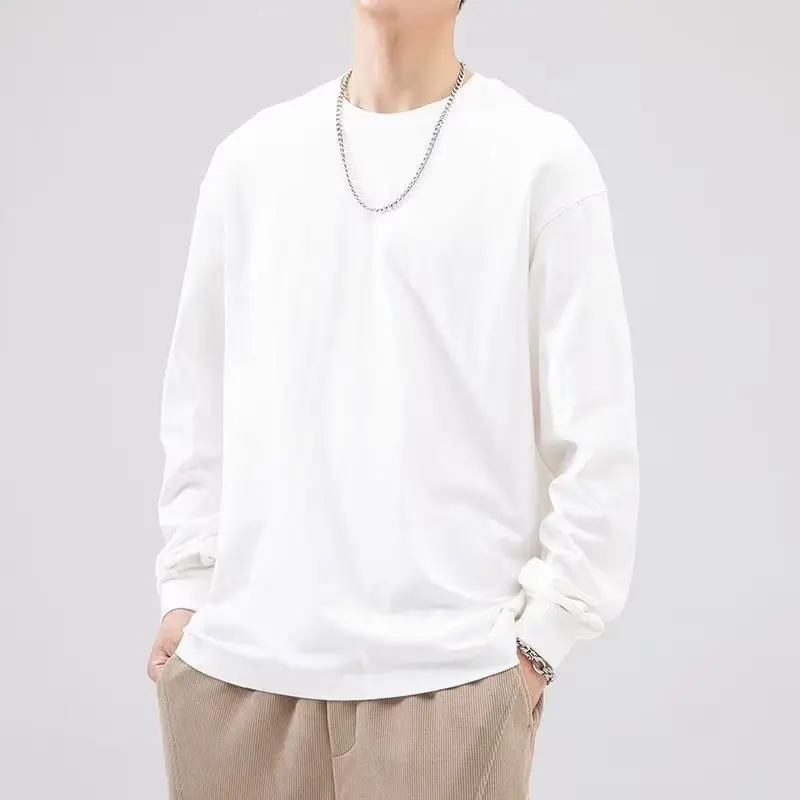 Pink Long Sleeve Cotton T-Shirt 230g - Image 3
