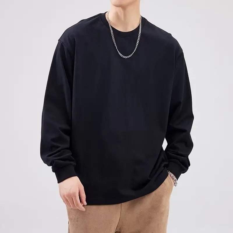 Pink Long Sleeve Cotton T-Shirt 230g - Image 4