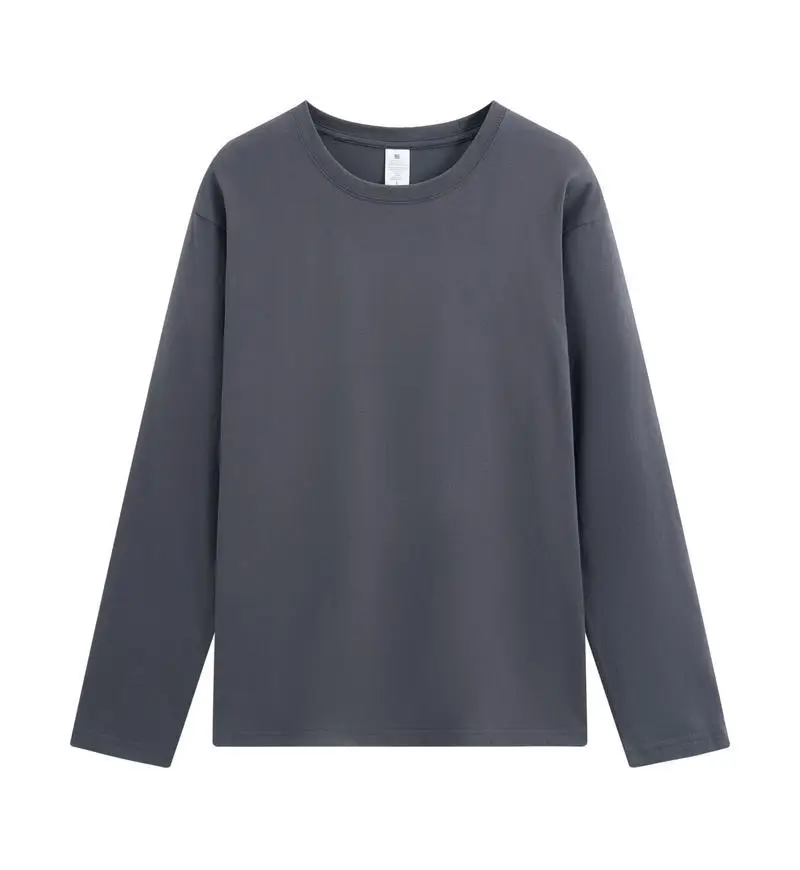 Pink Long Sleeve Cotton T-Shirt 230g - Image 9