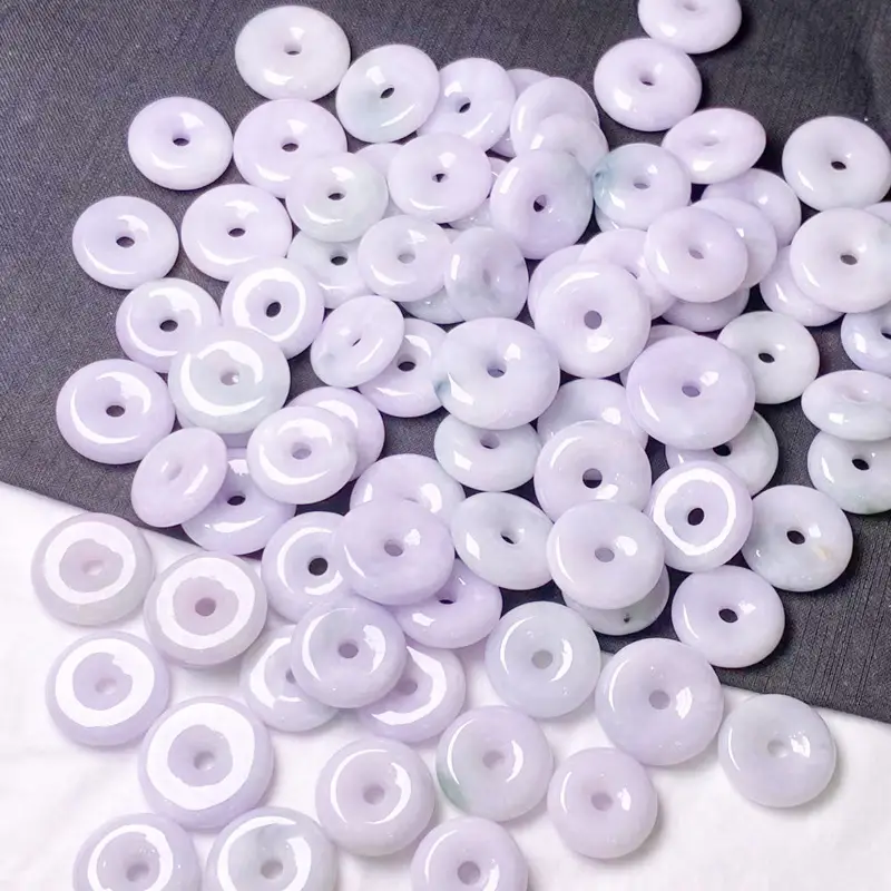 Wholesale Myanmar Natural Jade Pendant Buckles Set - Image 3
