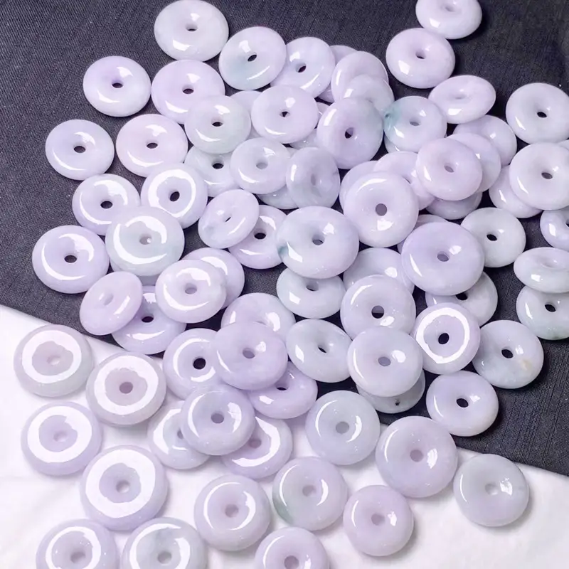 Wholesale Myanmar Natural Jade Pendant Buckles Set - Image 4