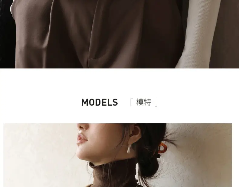 Women's High Collar German Velvet Shirt White Autumn Winter — feature 17