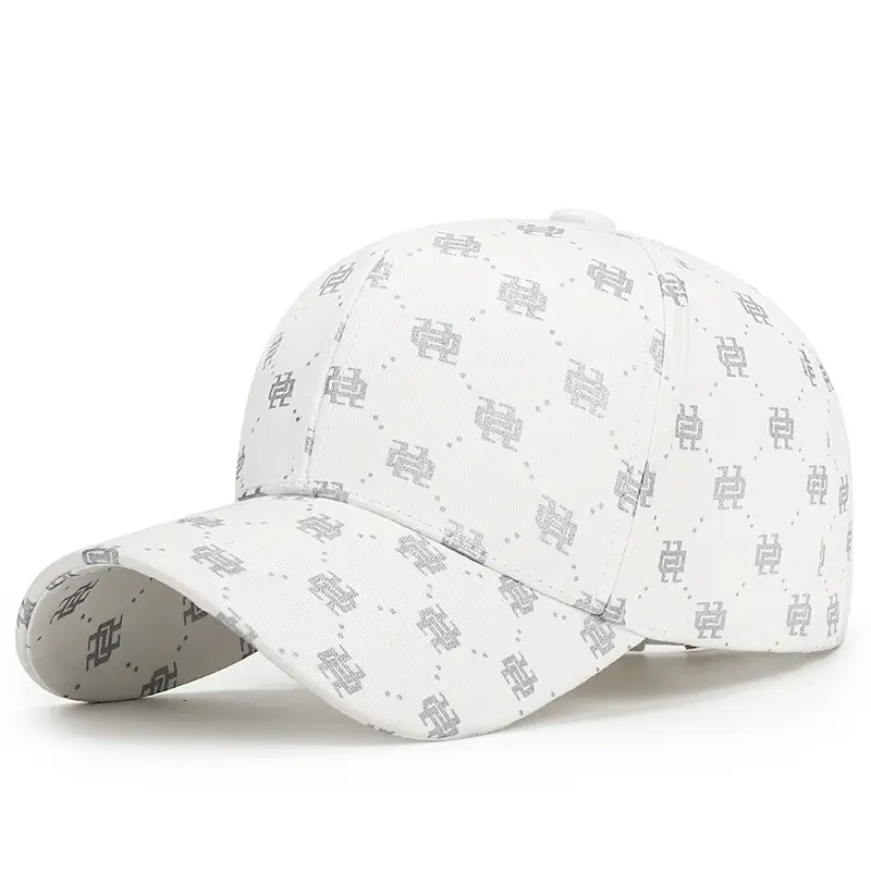 Women Black Monogram Baseball Cap Sunshade - Image 2
