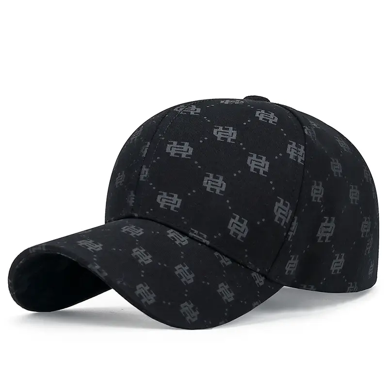 Women Black Monogram Baseball Cap Sunshade - Image 5