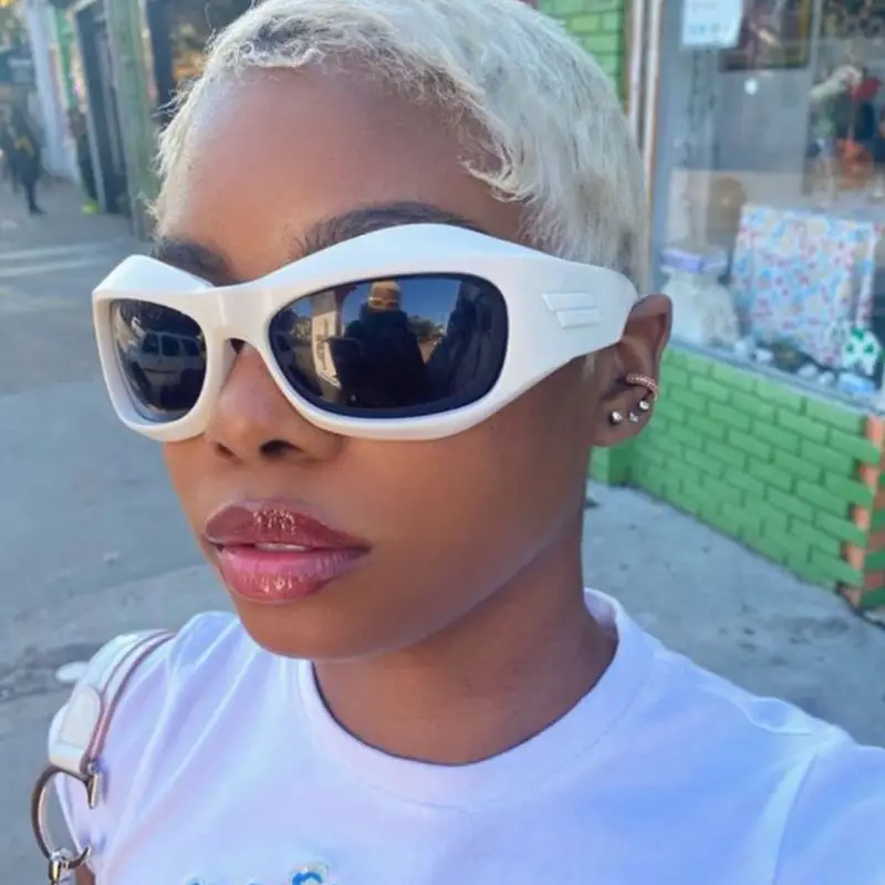 Steampunk Sunglasses Curved Shaped Personalized Future Tech - Image 15