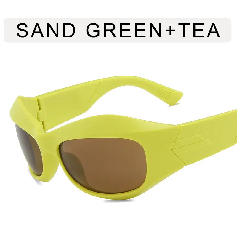 Steampunk Sunglasses Curved Shaped Personalized Future Tech - Image 3