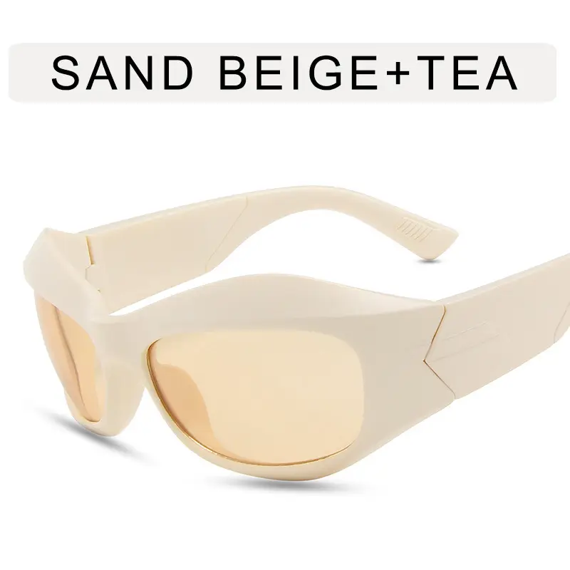Steampunk Sunglasses Curved Shaped Personalized Future Tech - Image 5