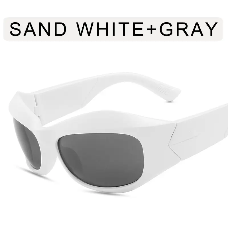 Steampunk Sunglasses Curved Shaped Personalized Future Tech - Image 6