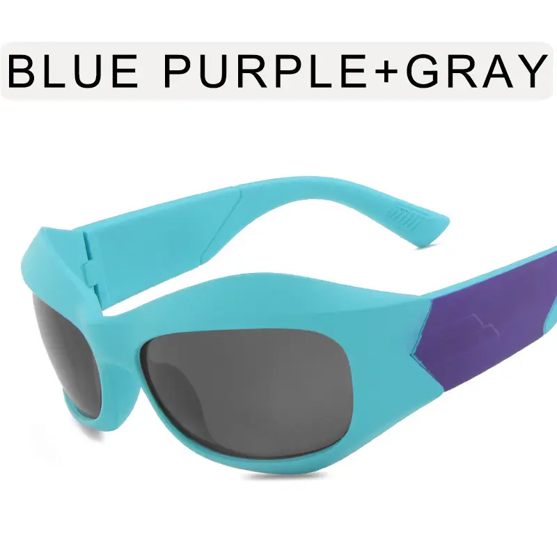 Steampunk Sunglasses Curved Shaped Personalized Future Tech - Image 8