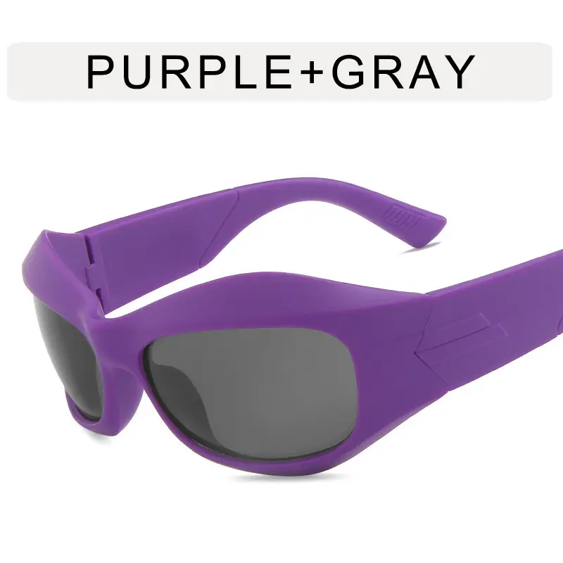 Steampunk Sunglasses Curved Shaped Personalized Future Tech - Image 9