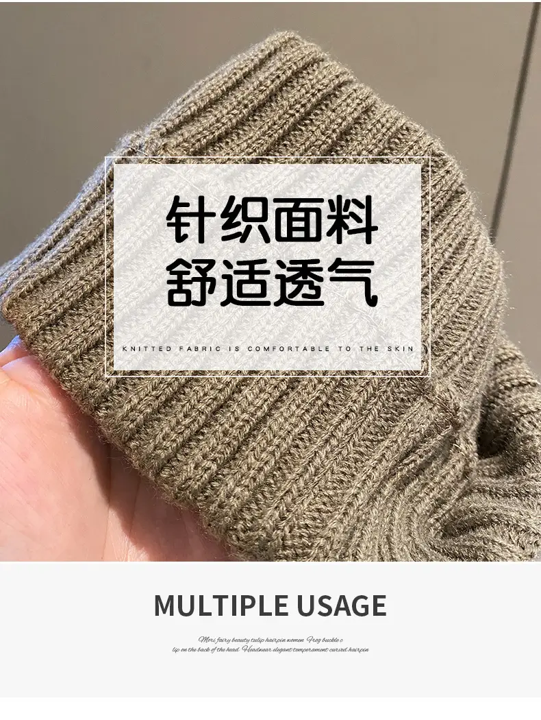 Cute Bear Knitted Wool Hair Band for Women Autumn Winter â feature 14