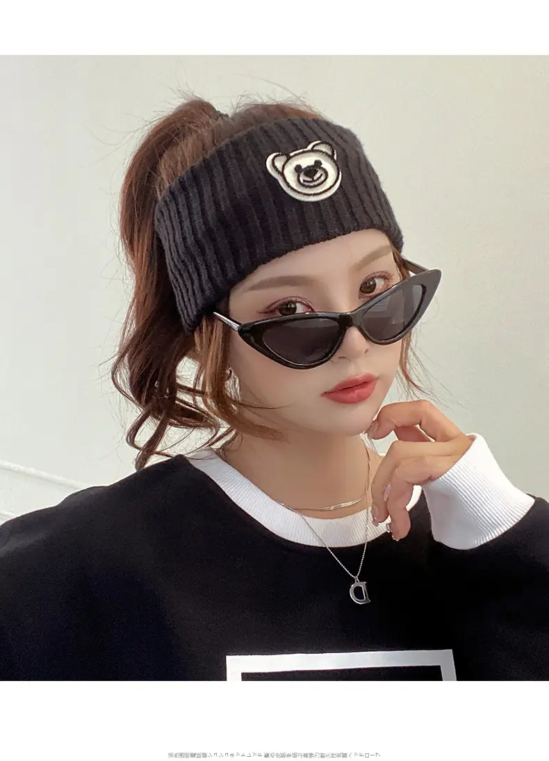 Cute Bear Knitted Wool Hair Band for Women Autumn Winter â feature 20