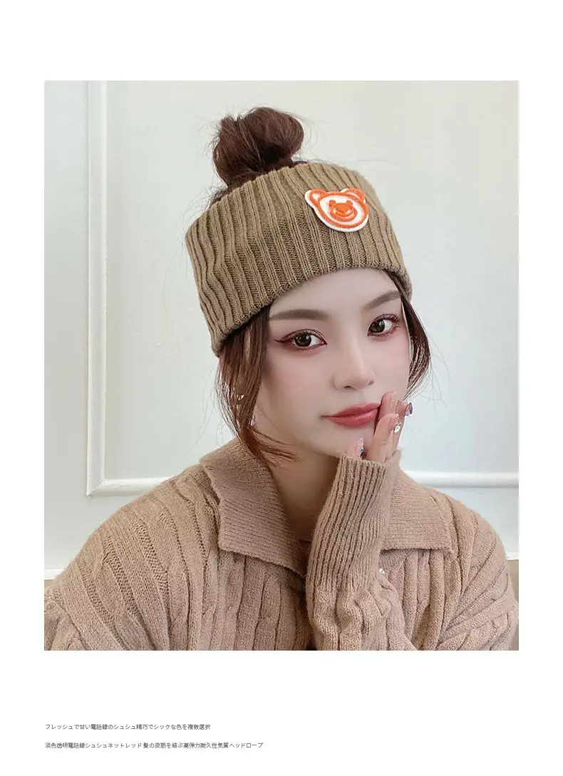 Cute Bear Knitted Wool Hair Band for Women Autumn Winter â feature 22