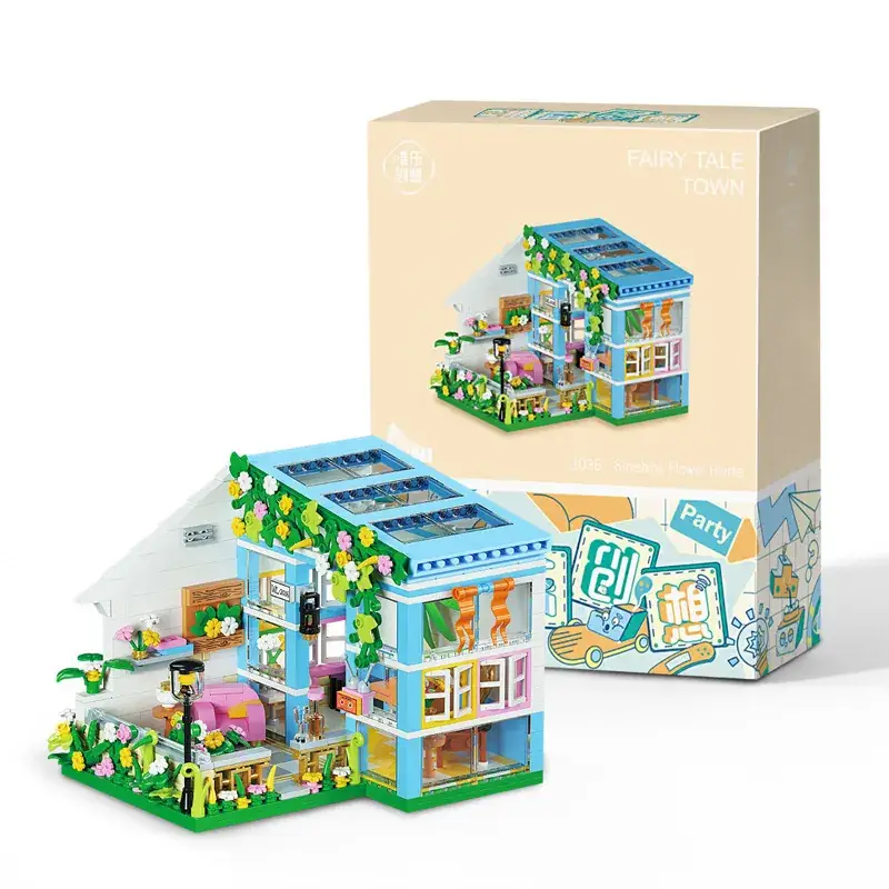 Weile Mini Street View Building Blocks Girl Series City Dessert House Small Gift - Image 16