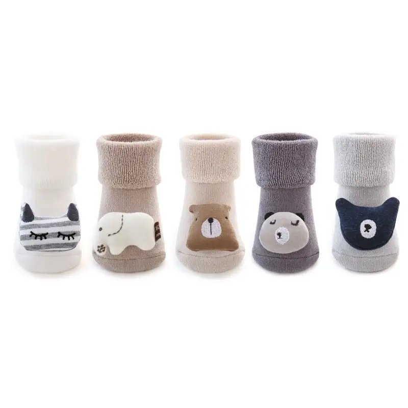 Newborn Velvet Socks Cartoon Doll Floor Socks - Image 9