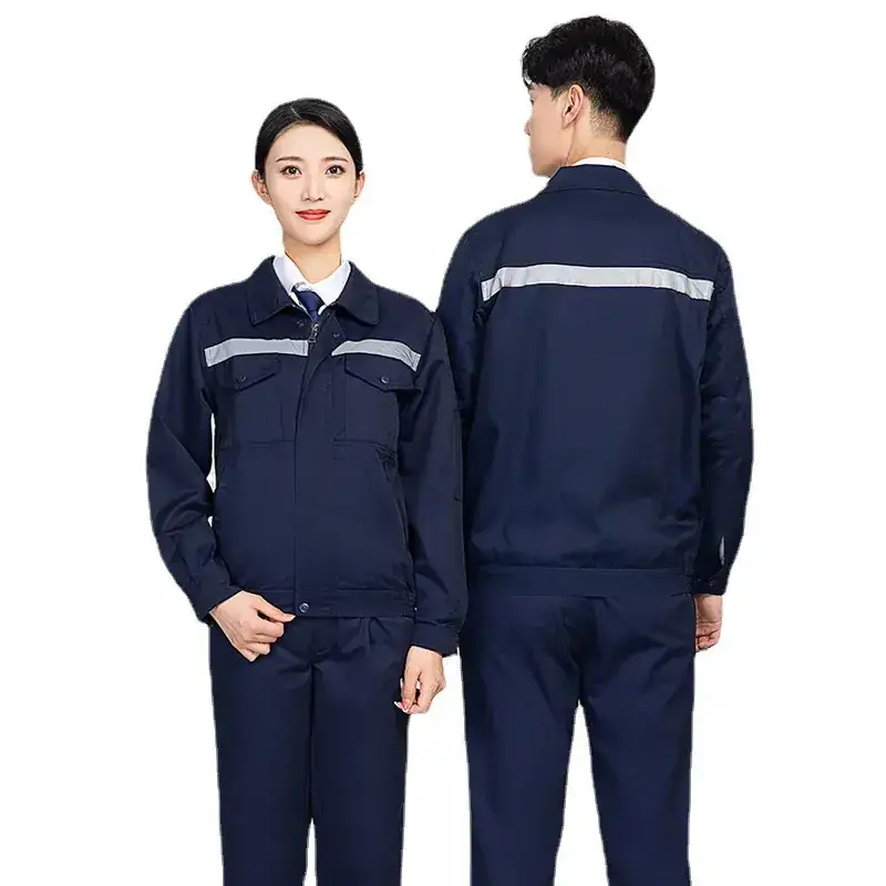 Men's Welding Protective Work Suit Grey Spring Autumn
