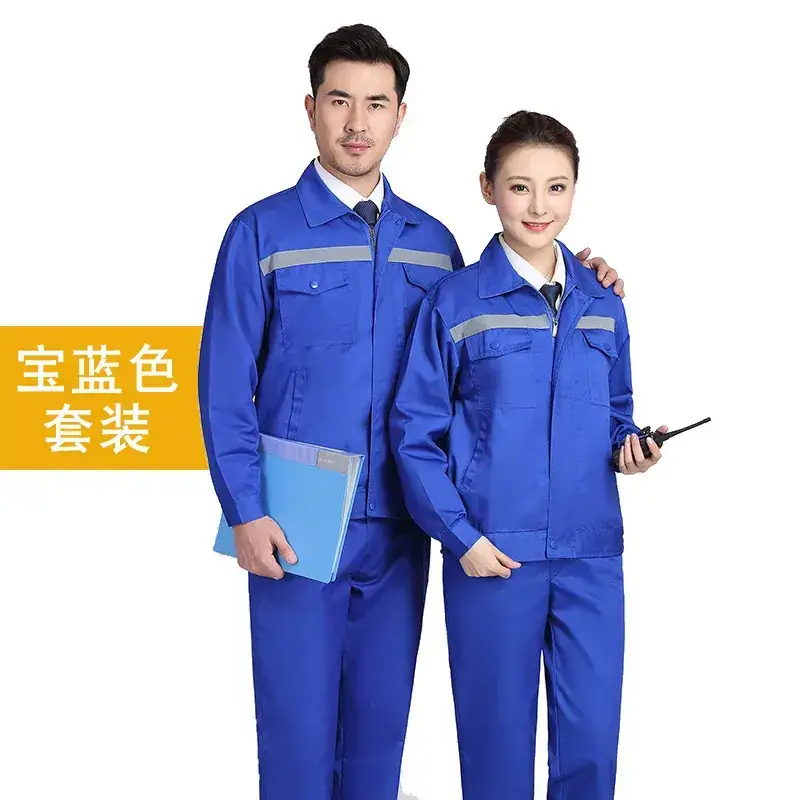 Men's Welding Protective Work Suit Grey Spring Autumn