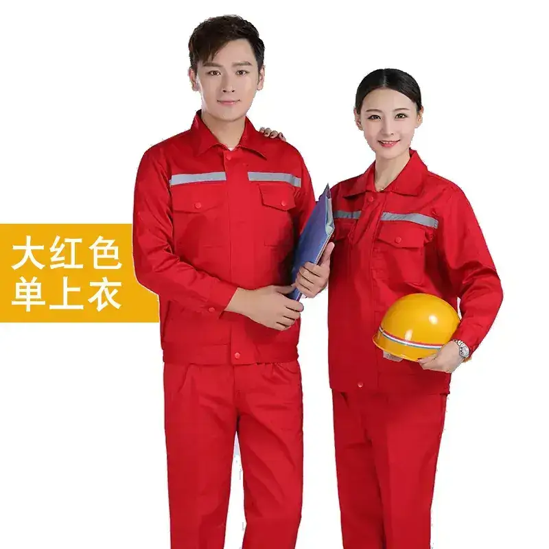 Men's Welding Protective Work Suit Grey Spring Autumn