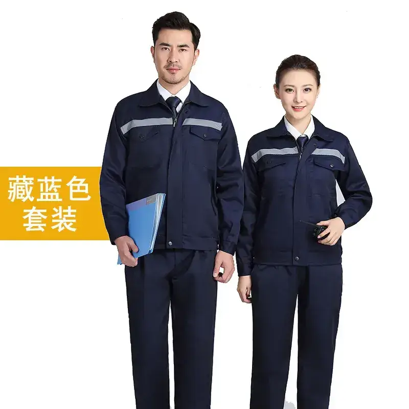 Men's Welding Protective Work Suit Grey Spring Autumn