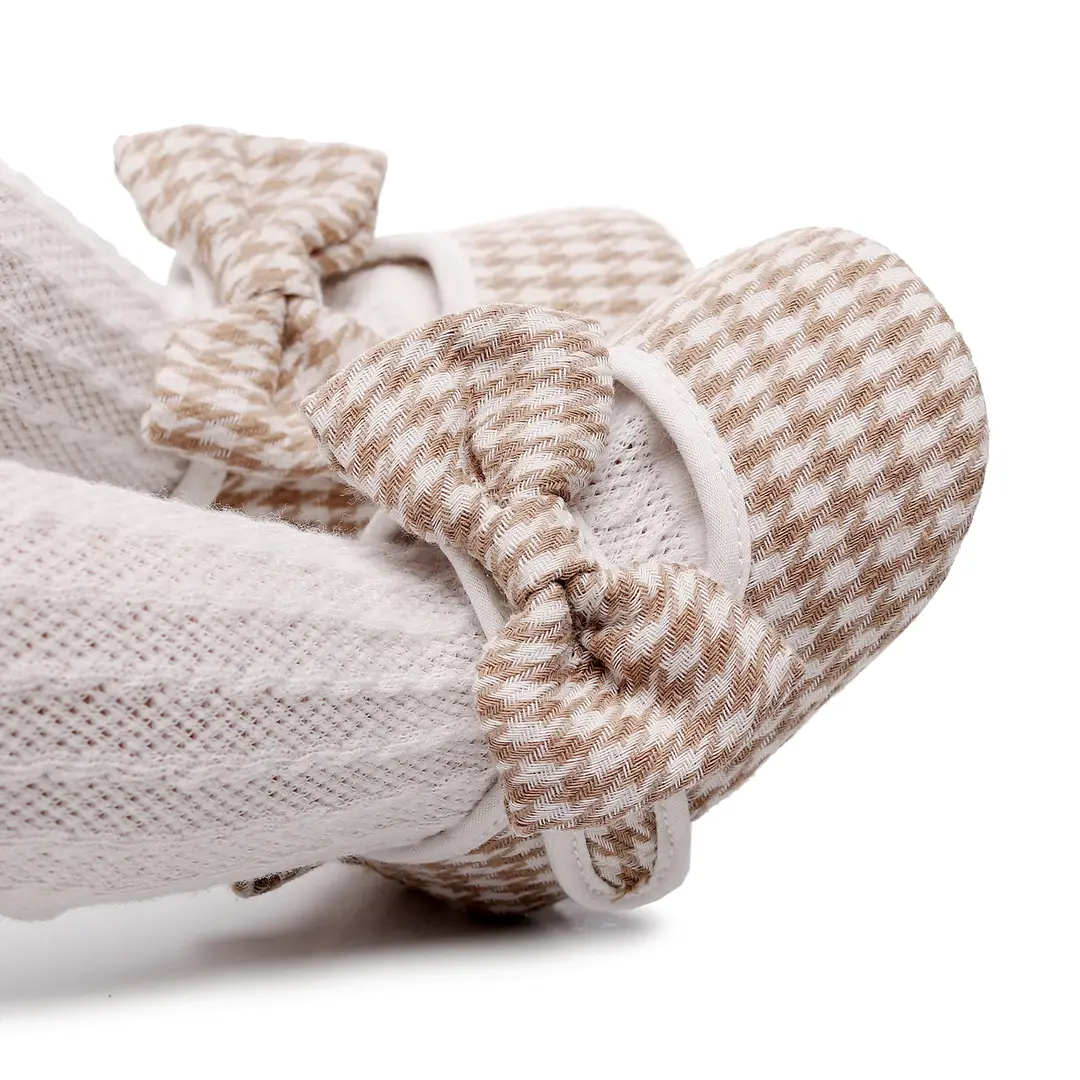 Factory Direct Sales Baby Toddler Shoes Indoor Baby Shoes Bow Cotton Baby Shoes Autumn and Winter Children's Shoes - Image 3