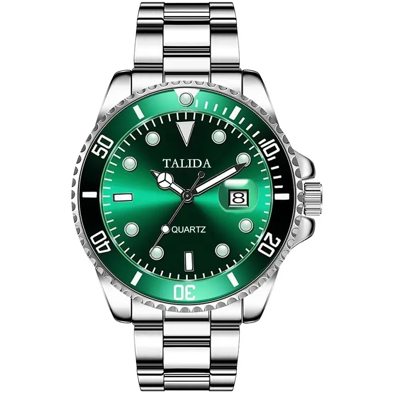 Taluda Quartz Men's Green Water Watch - Image 4