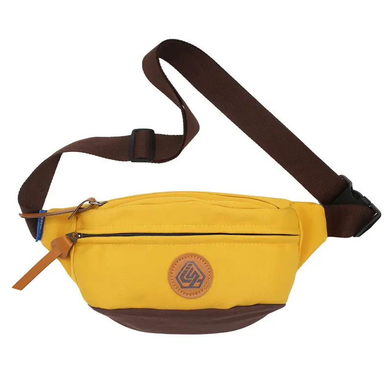 Men's Black Red Crossbody Waist Bag with Adjustable Strap - Image 3