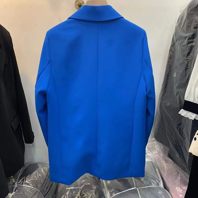 Klein Blue Women's 2022 Suit Jacket Loose Elegant Top — feature 3