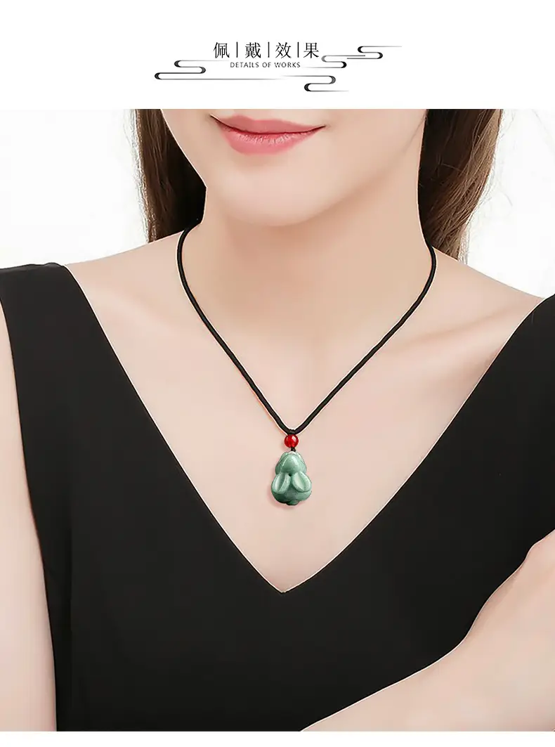 Natural Jade Rabbit Pendant for Men Women — feature 9