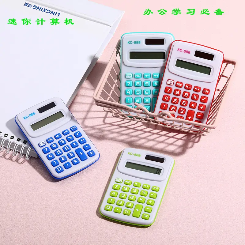 Blue Mini Computer Calculator for Kids Primary School - Image 11