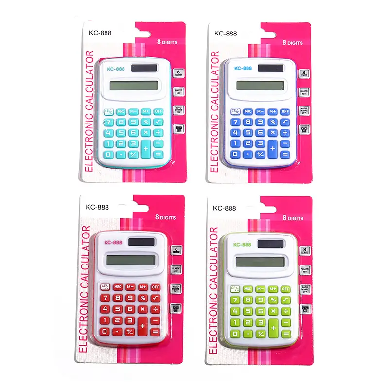 Blue Mini Computer Calculator for Kids Primary School - Image 14