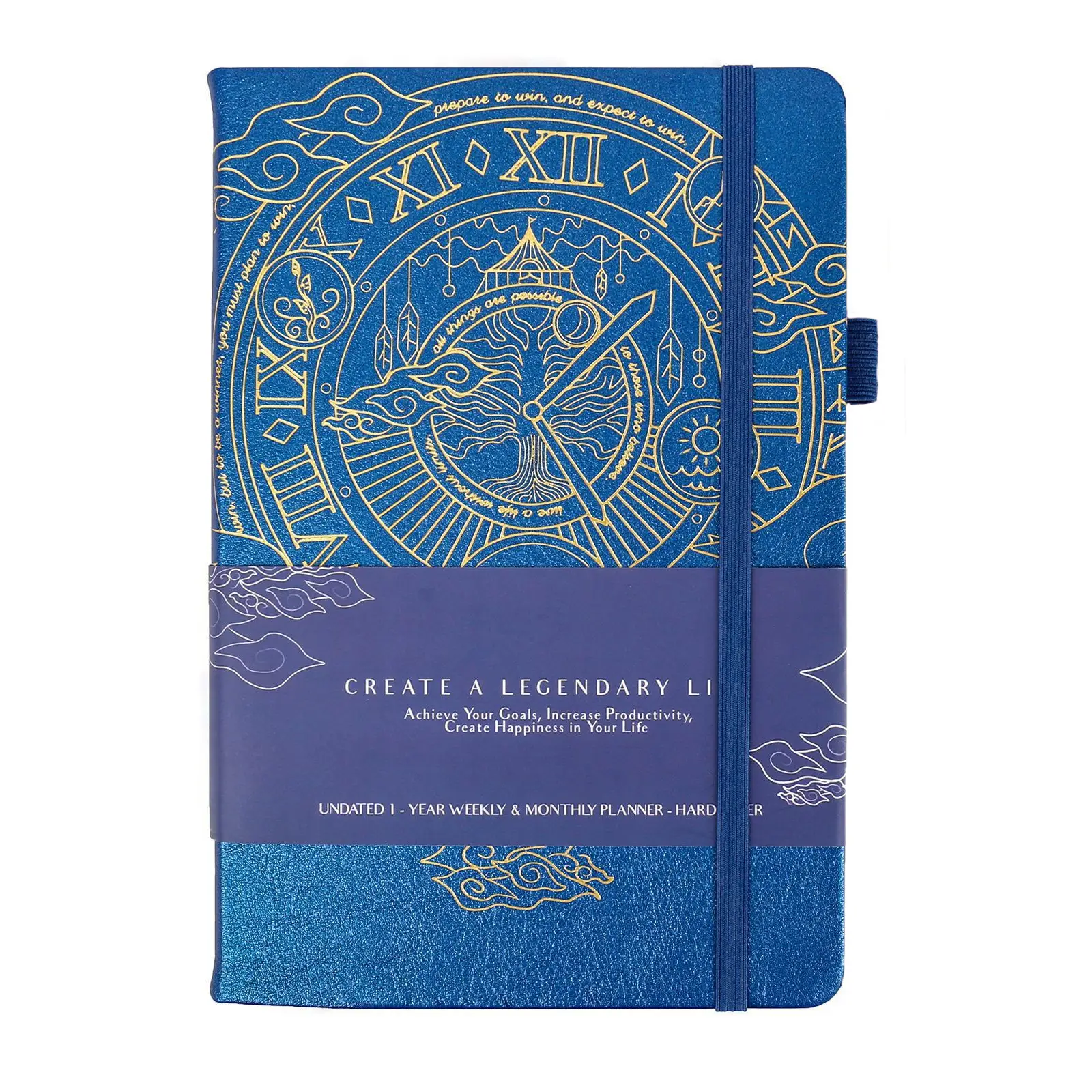Purple A5 Cross-Body Planner with Roman Numeral - Image 6