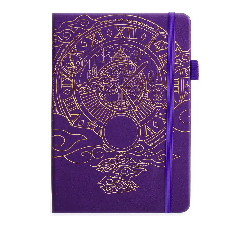 Purple A5 Cross-Body Planner with Roman Numeral - Image 2