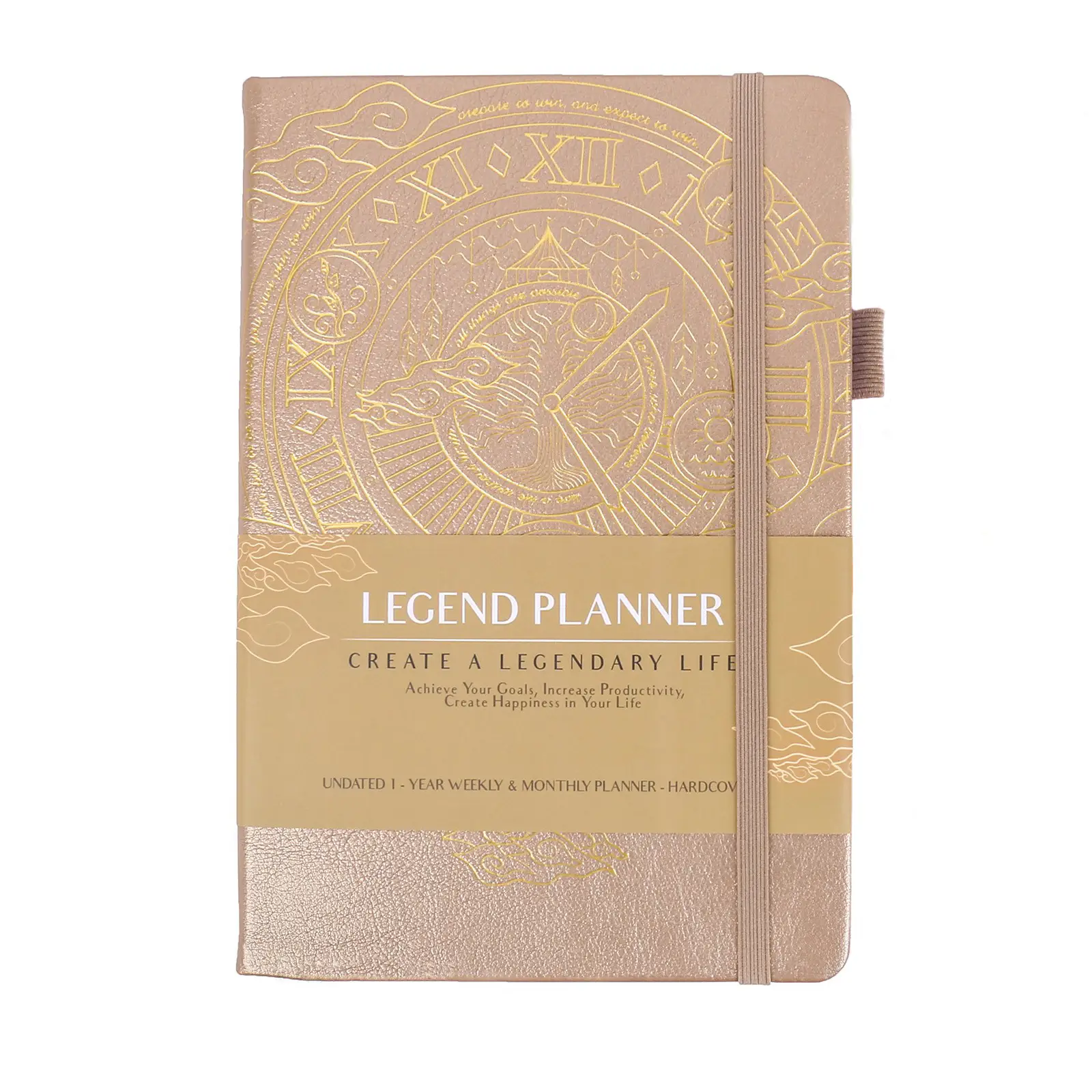 Purple A5 Cross-Body Planner with Roman Numeral - Image 8