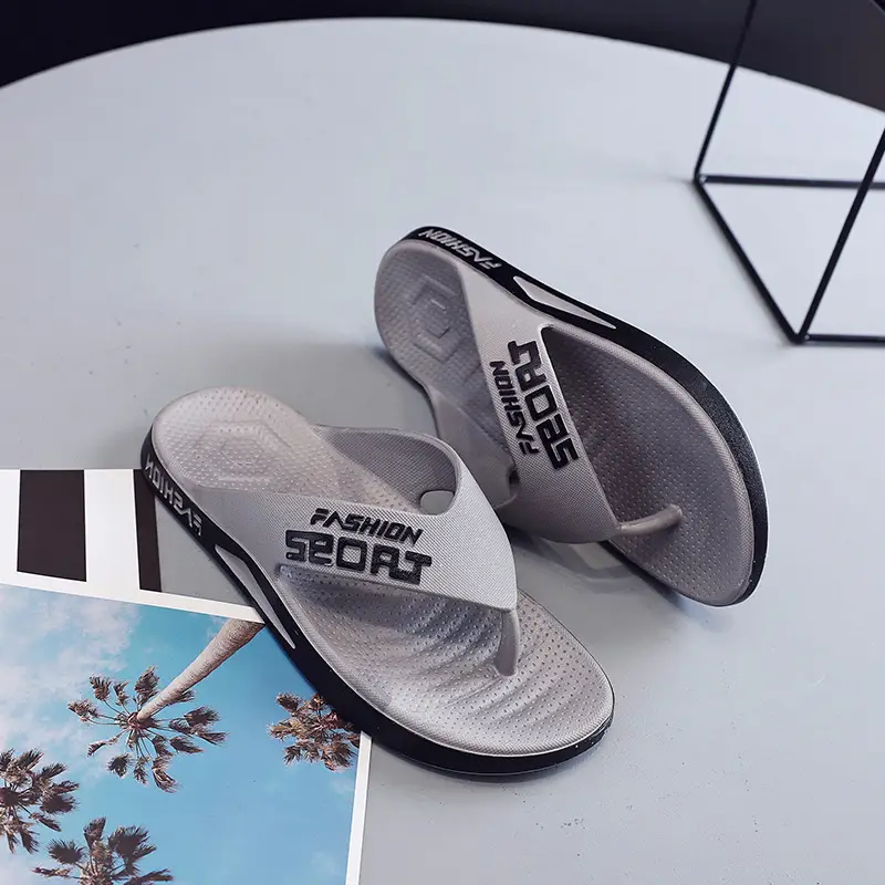 Men's Blue Fashion Slippers Summer Flip Flops