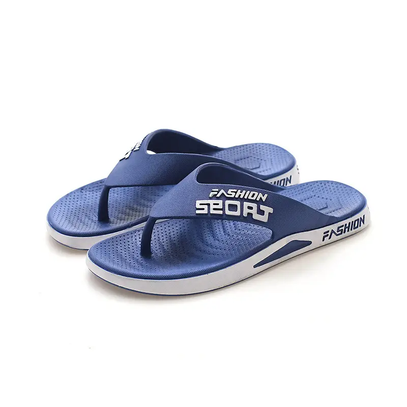 Men's Blue Fashion Slippers Summer Flip Flops