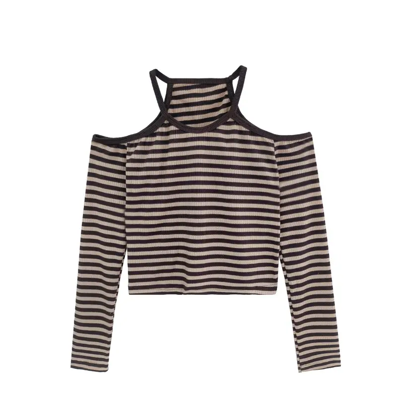 Women Striped Long Sleeve T-Shirt 2025 Autumn - Image 6