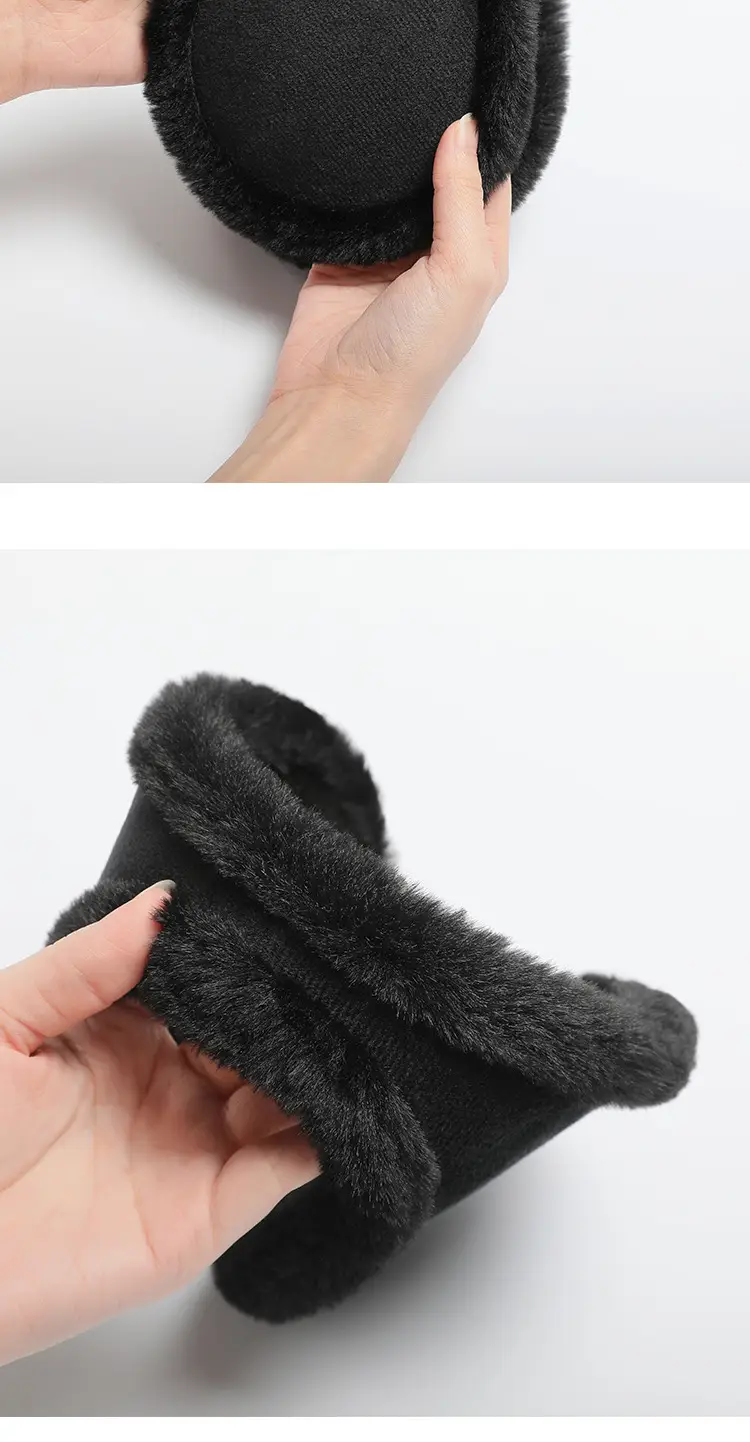 Winter warm earmuffs men's back earmuffs warm cold-proof earmuffs women's thickened plush earmuffs earmuffs ear caps — feature 7