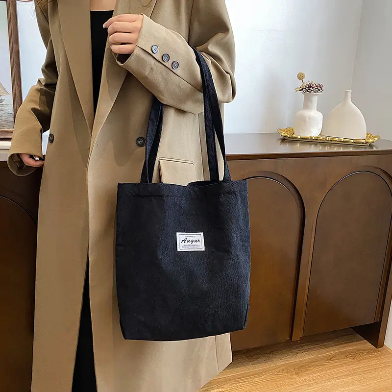 New Velvet Women's Large Capacity Tote Bag Brown - Image 7
