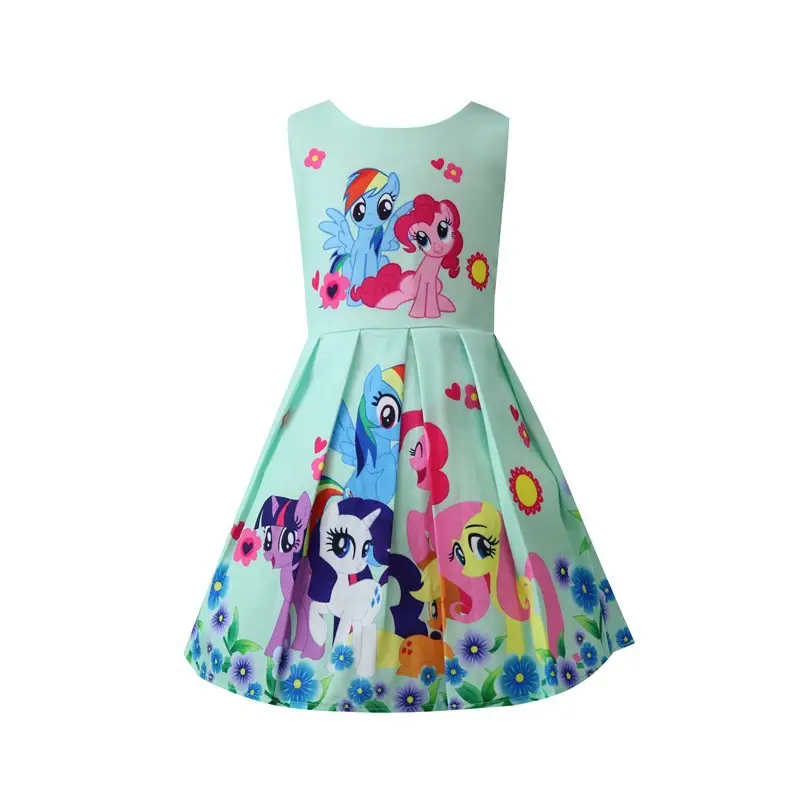 Princess Print Girls Dress Mint Green Performance Skirt 50026