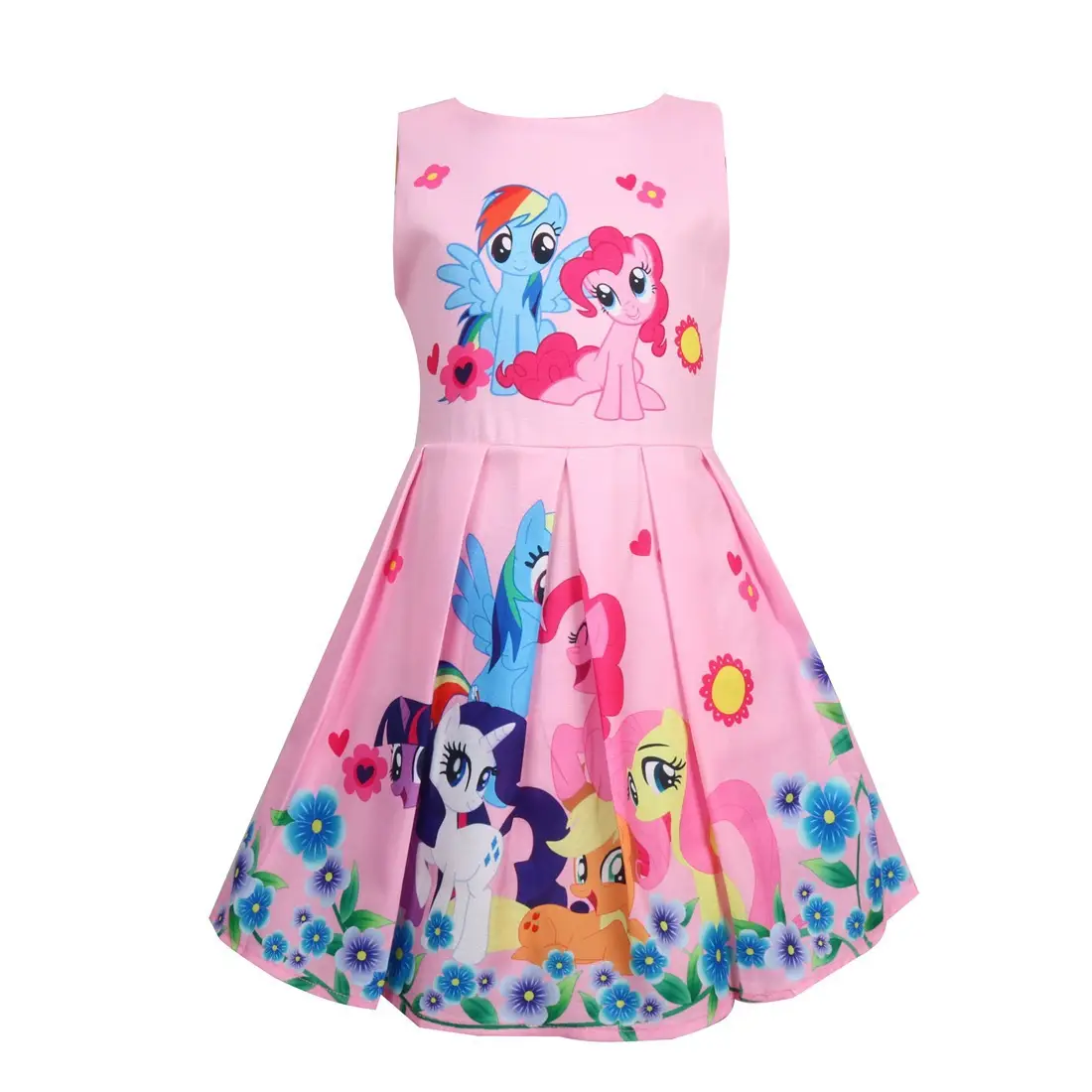 Princess Print Girls Dress Mint Green Performance Skirt 50026