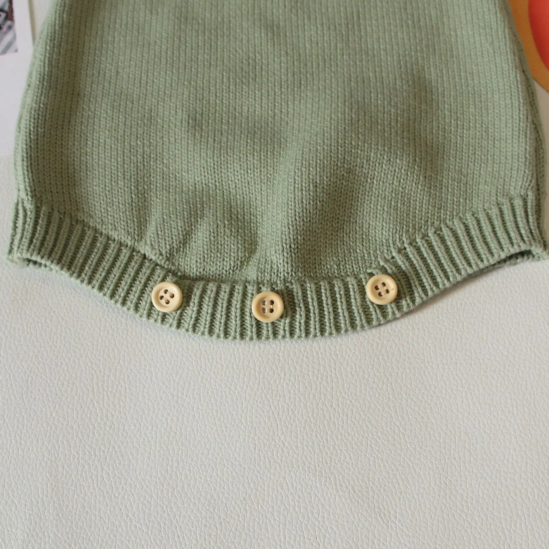Brown Knitted Baby Sweater Coat for Kids — feature 14