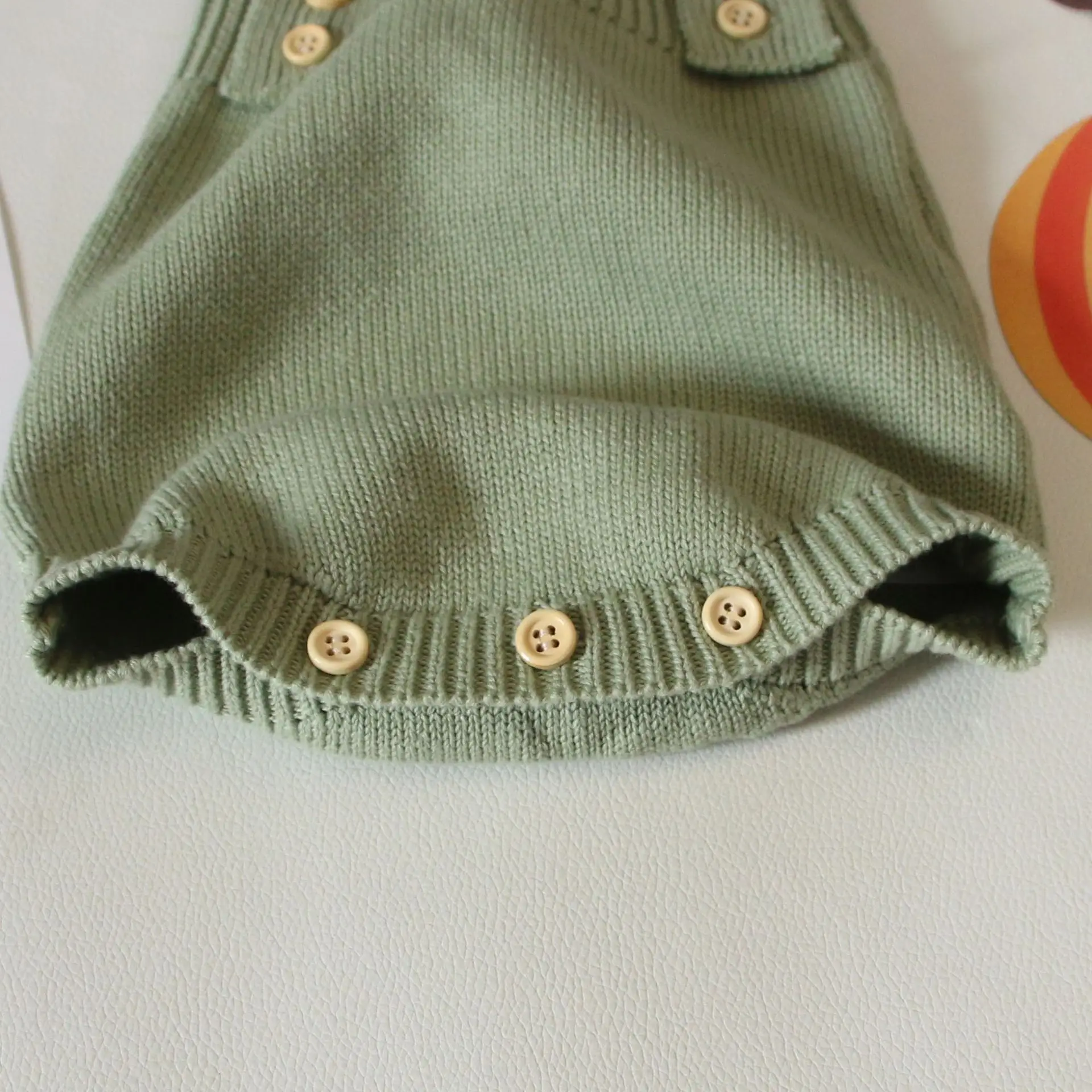 Brown Knitted Baby Sweater Coat for Kids — feature 16
