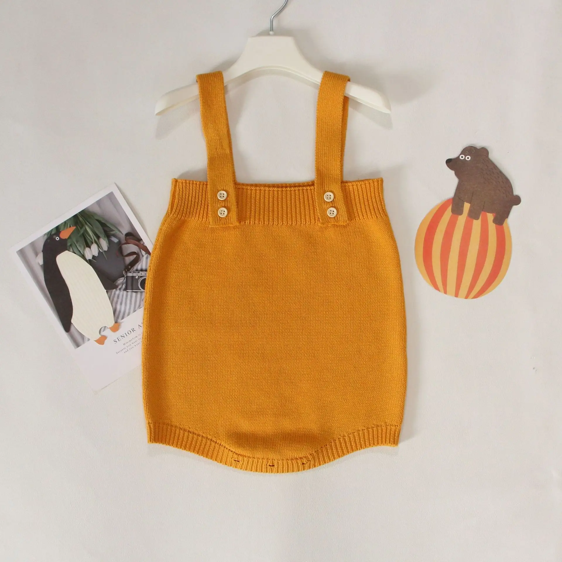 Brown Knitted Baby Sweater Coat for Kids — feature 6