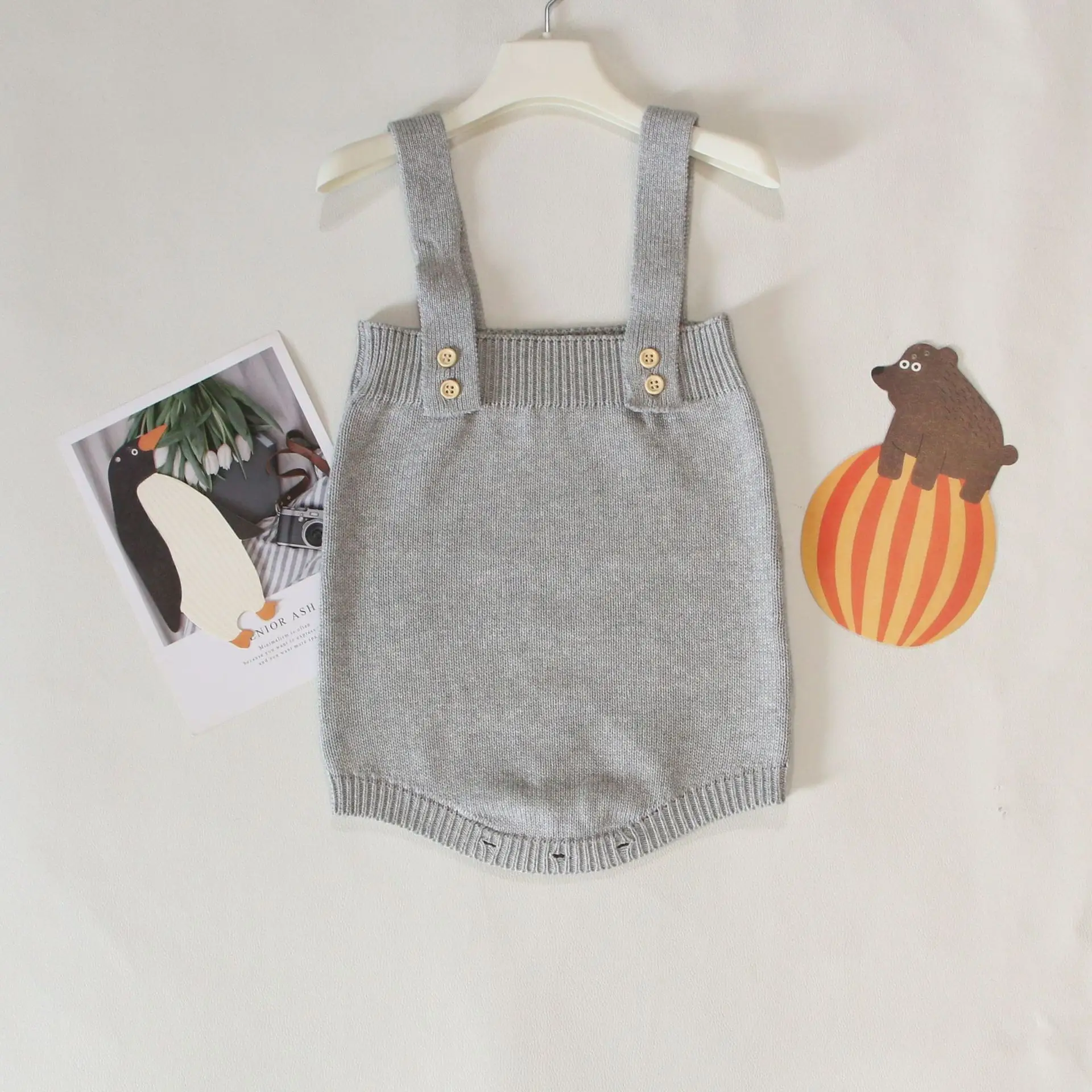 Brown Knitted Baby Sweater Coat for Kids — feature 8