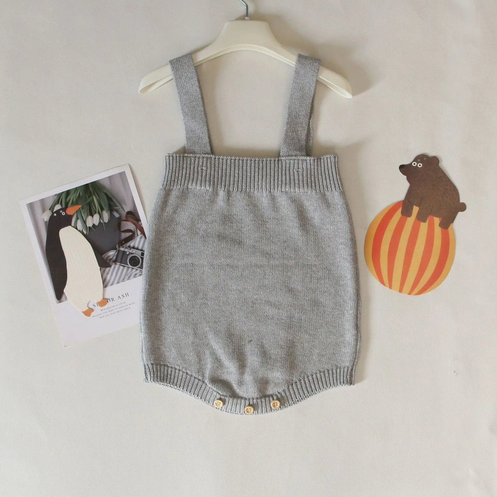 Brown Knitted Baby Sweater Coat for Kids — feature 9